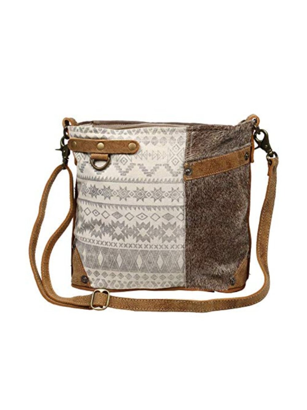 Myra Bag Canvas Crossbody Sling Bag Floral Boho Southwestern Purse